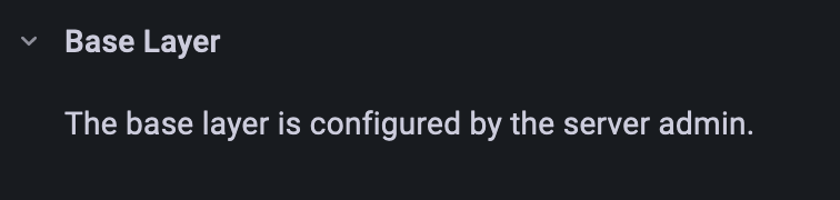 Screenshot showing that base layer configured through provisioning.