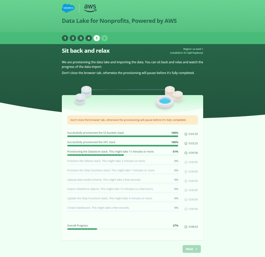 Step 5 data lake provisioning