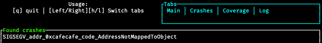 crashes tab in snapchange
