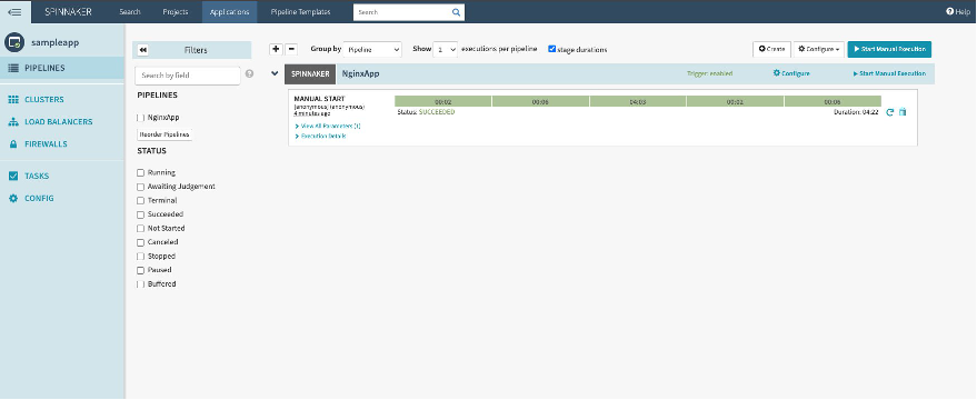 Spinnaker pipeline popup 