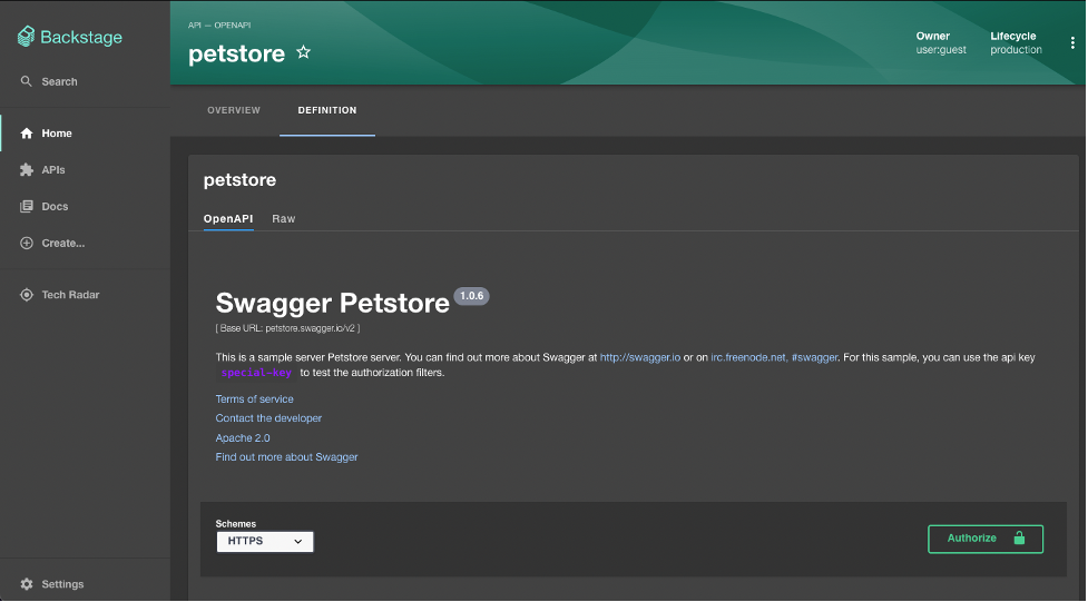 PetStore API documentation