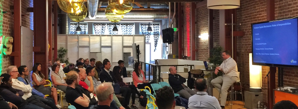 Drew Russ AWS VC Dev manager speaking at AWS Loft SF