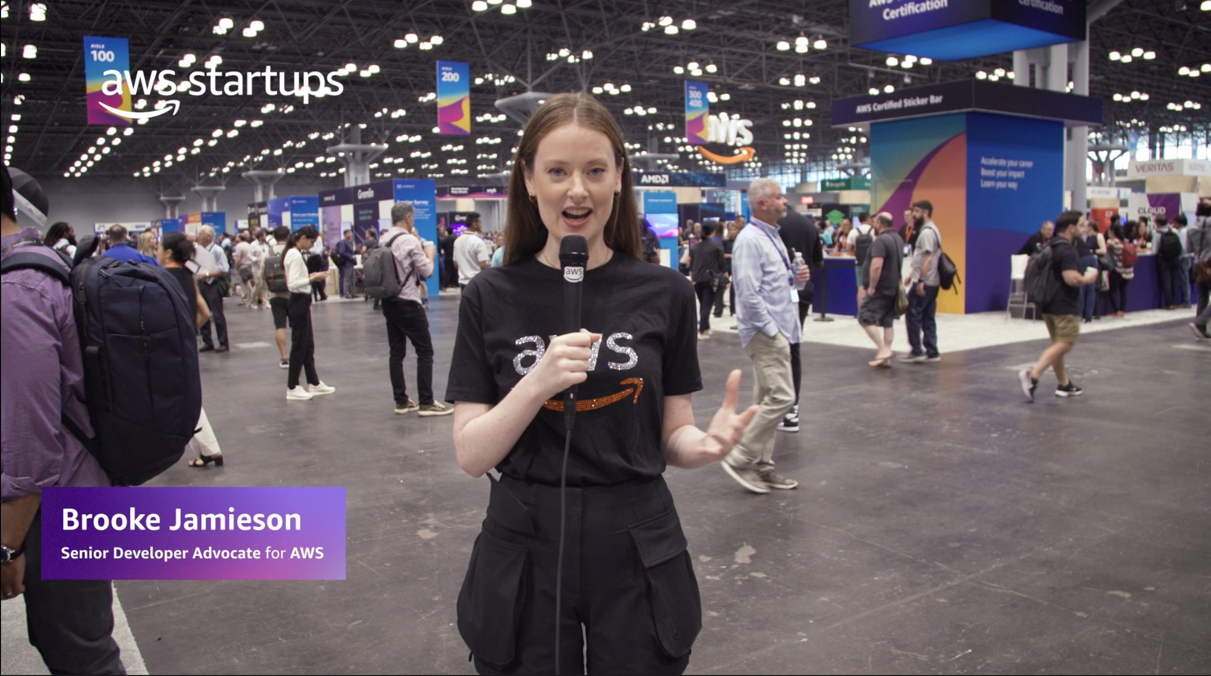 AWS Senior Developer Advocate Brooke Jamieson seeks tech enthusiasts' thoughts about generative AI 