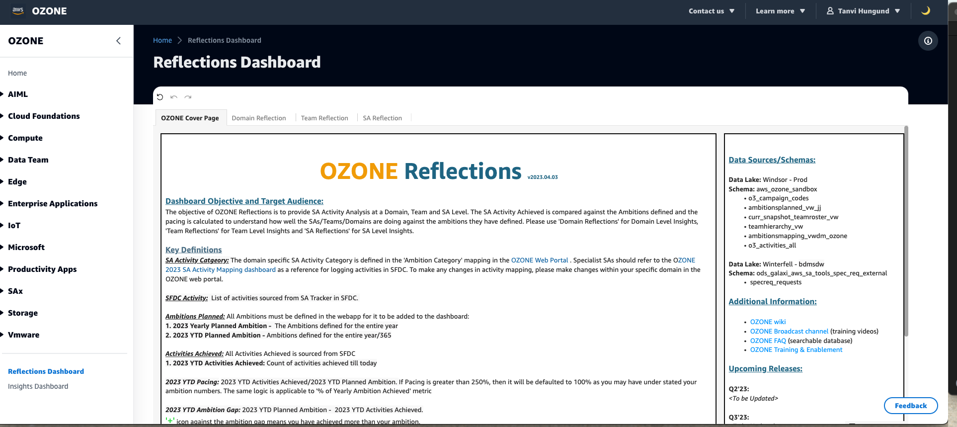 The OZONE Intelligence Suite