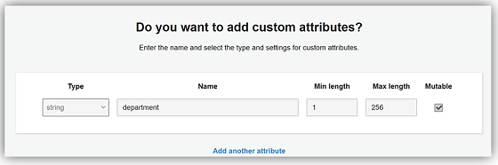 Cognito - CustomAttributes - small