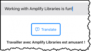 Amplify Mobile demo translation