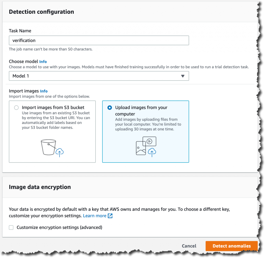 Create a new job to predict anomalies.