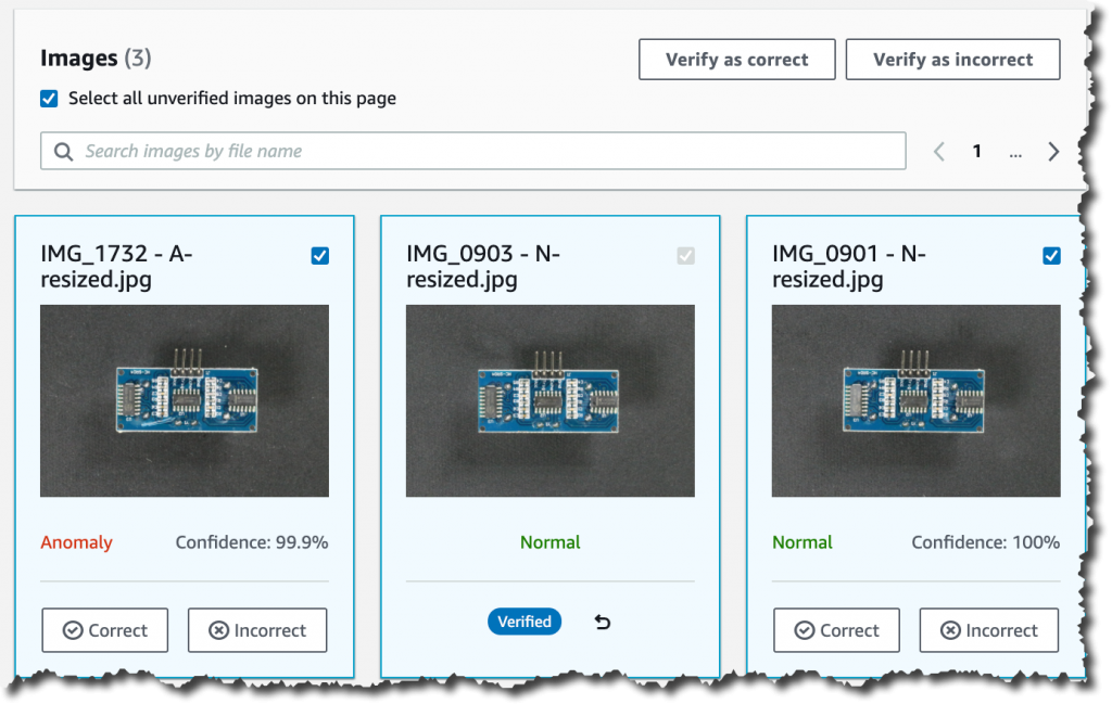 Screenshot verifying the results of the trial