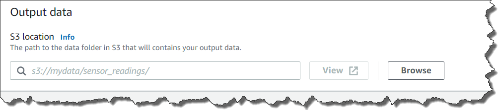 setting up inferenced output S3 bucket
