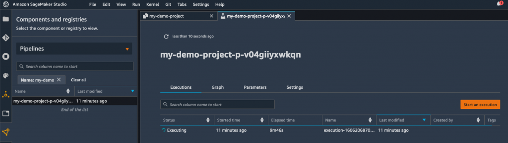 SageMaker screenshot
