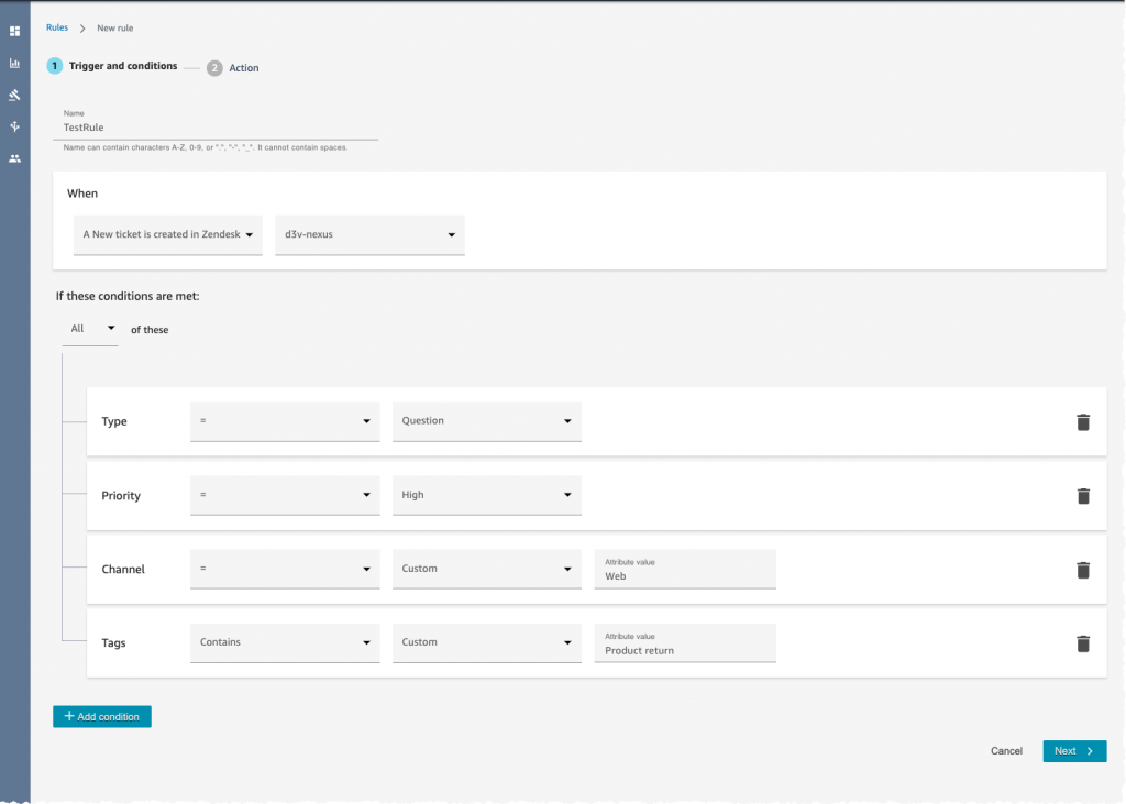 Amazon Connect Task Rules