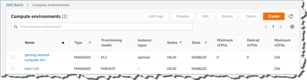 Created Computing environment
