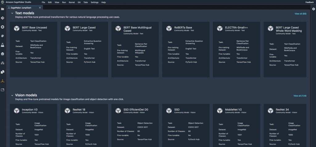 SageMaker screenshot