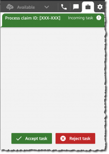 Amazon Connect Accept Tasks