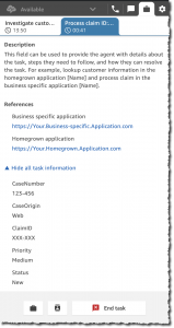Amazon Connect View Task