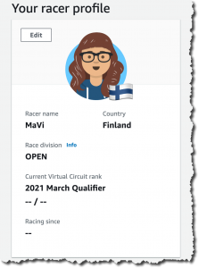 Image of my racer profile