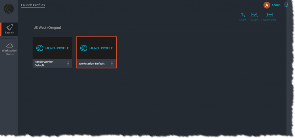 Screenshot of the studio