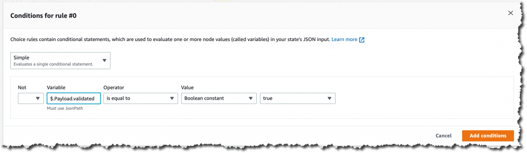 Configuring the rule
