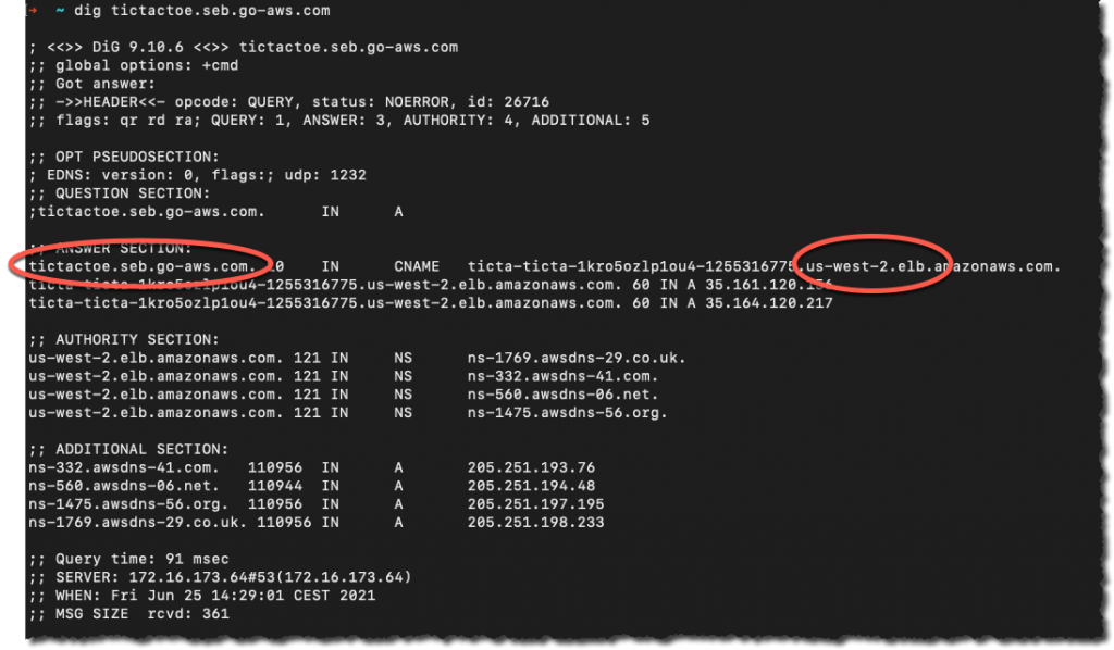 DNS checked after a routing control state change