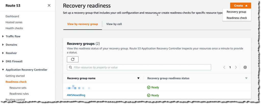 Create Readiness Check
