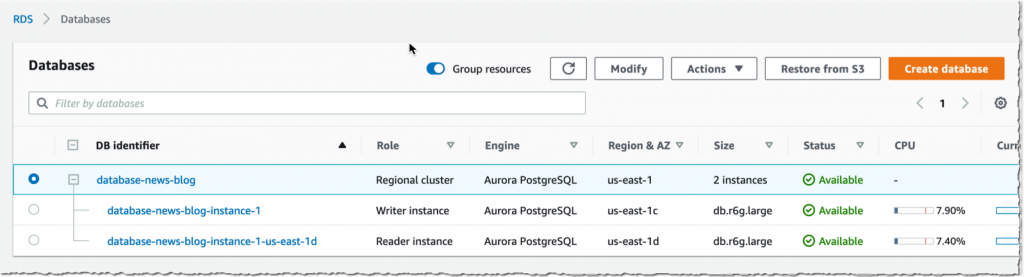 Babelfish cluster created