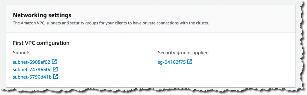 클러스터 네트워킹 구성(Cluster networking configuration)