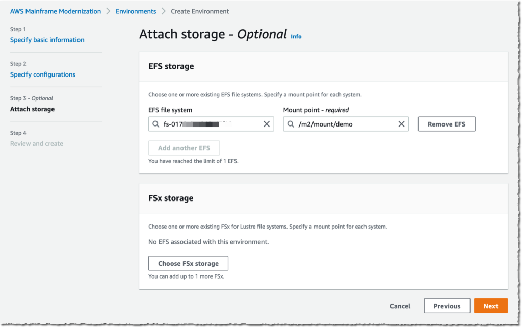 AWS Mainframe Modernization - Create Environment 4