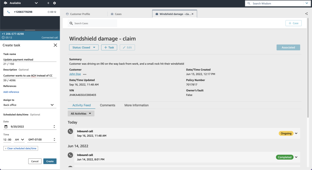 작업 관리로 조치 취하기