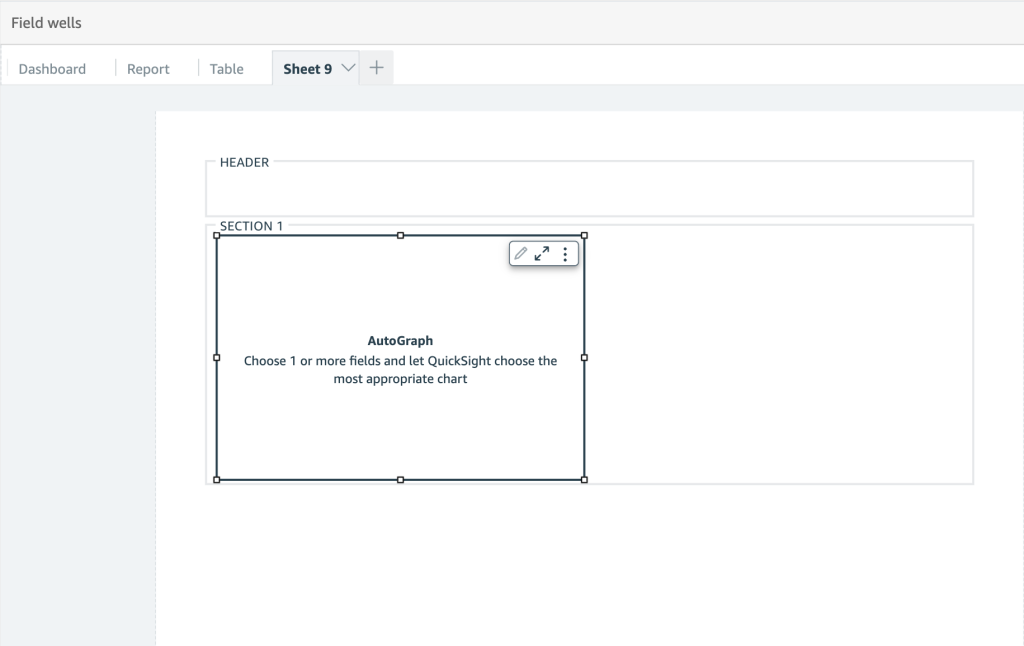 Header and footer area