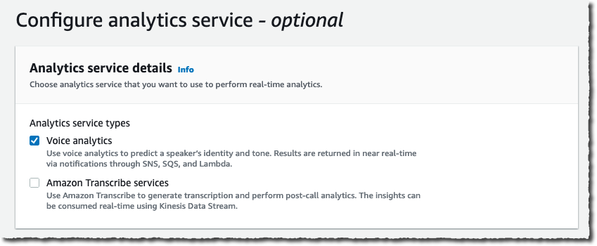 Amazon Chime SDK - Configuration second step