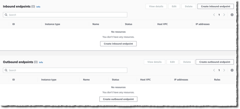 Local resolver - create inbound endpoint