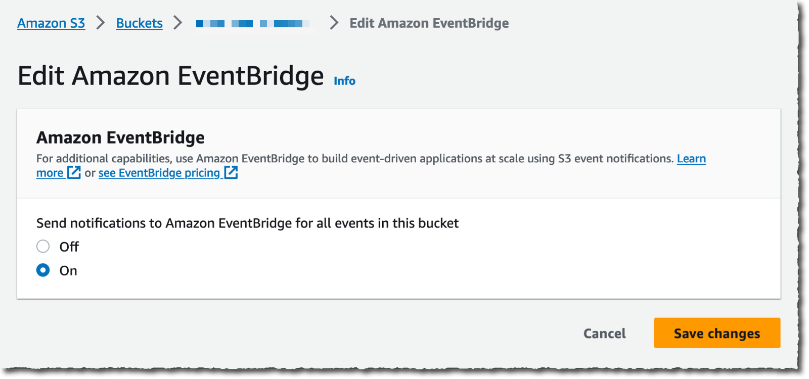 B2B Data Interchange - Enbale EventBridge on S3 bucket