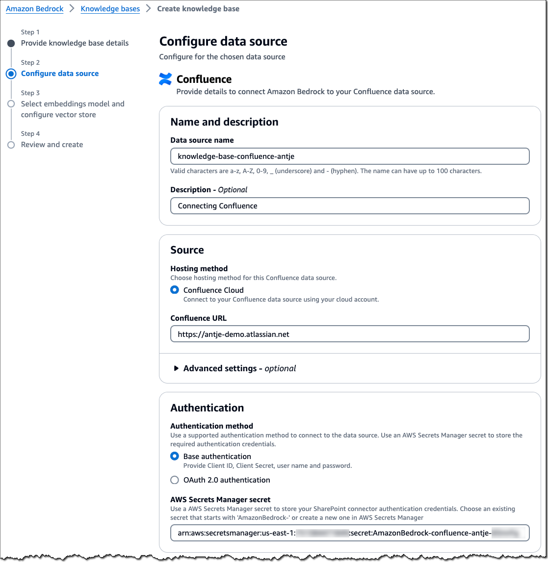 Configure Confluence as a data source