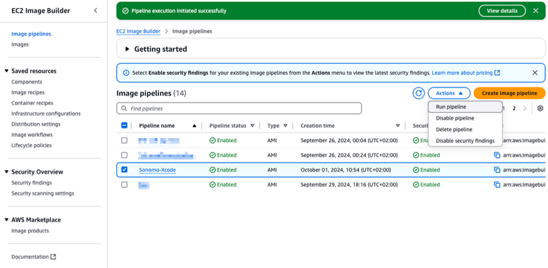 Image Builder - launch pipeline