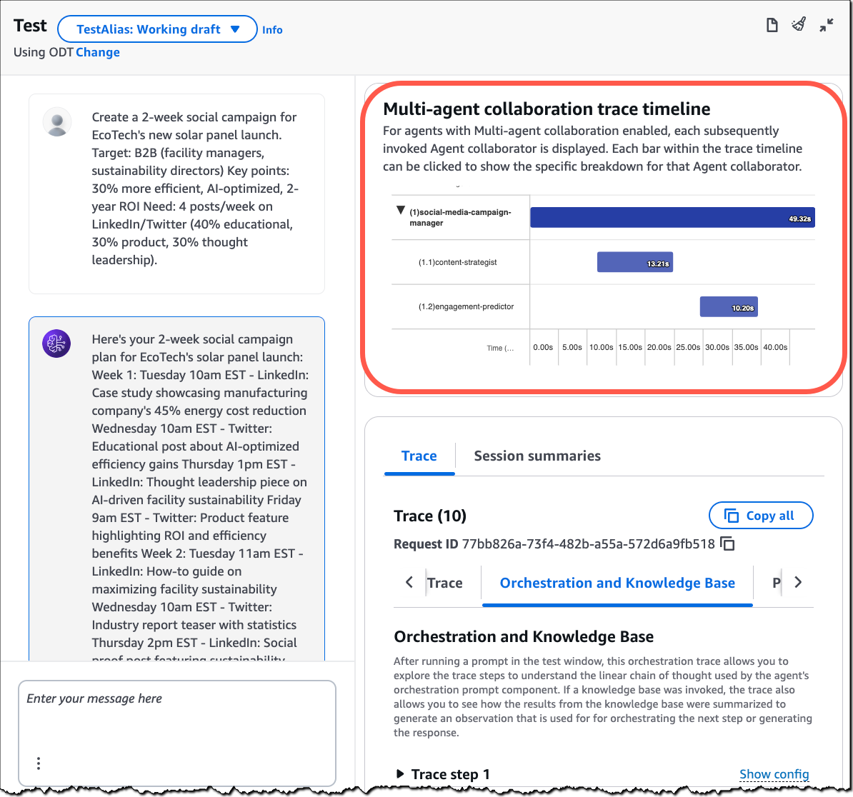 Multi-agent collaboration in Amazon Bedrock