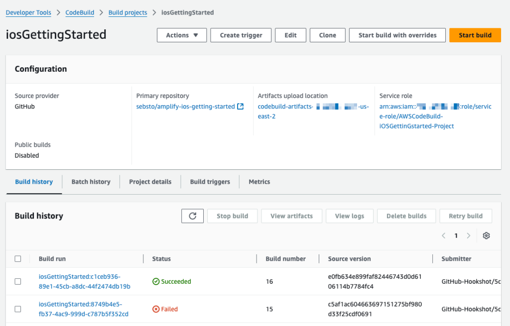 Codebuild - 성공 메시지