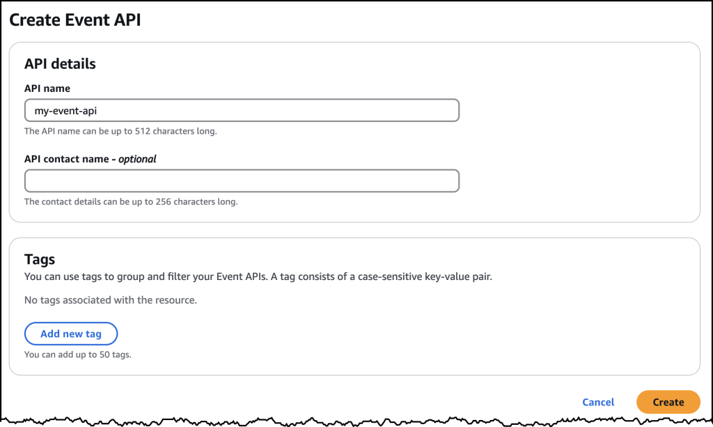 Screenshot of the AWS Console
