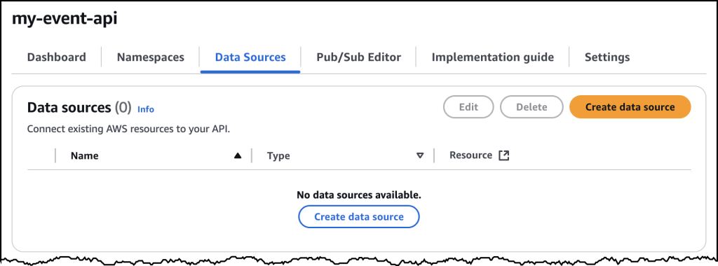 Screenshot of the AWS Console