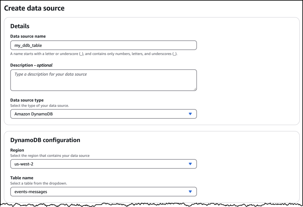 Screenshot of the AWS Console