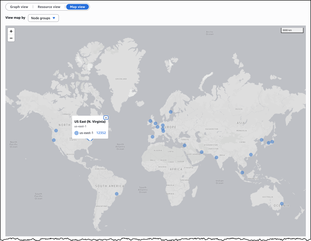 Screenshot of EKS Dashboard interface