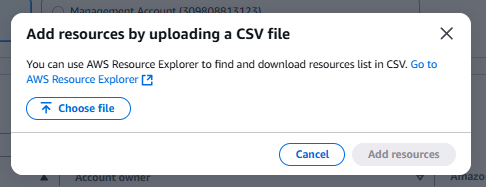 AWS コンソールでアナライザーを作成するスクリーンショット