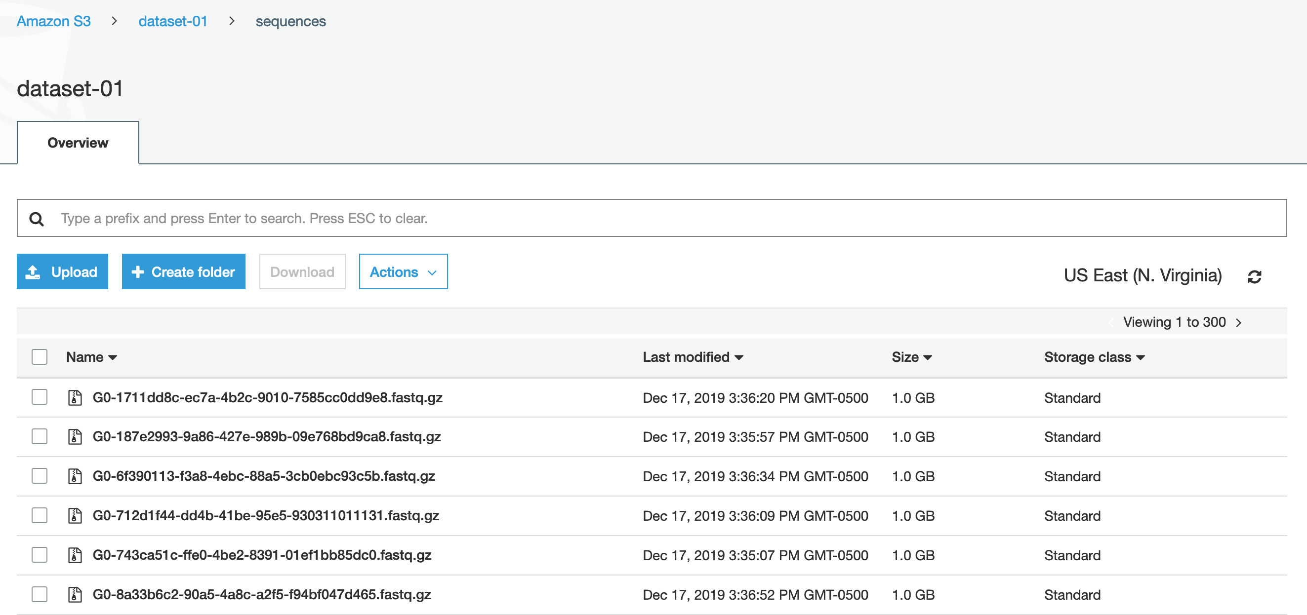 S3 Bucket with hundreds of compressed FASTQ objects