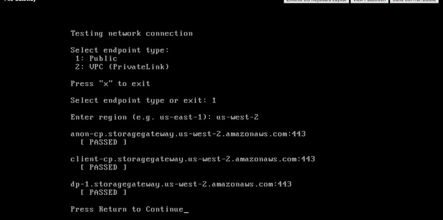 Figure 18. Network connection checks