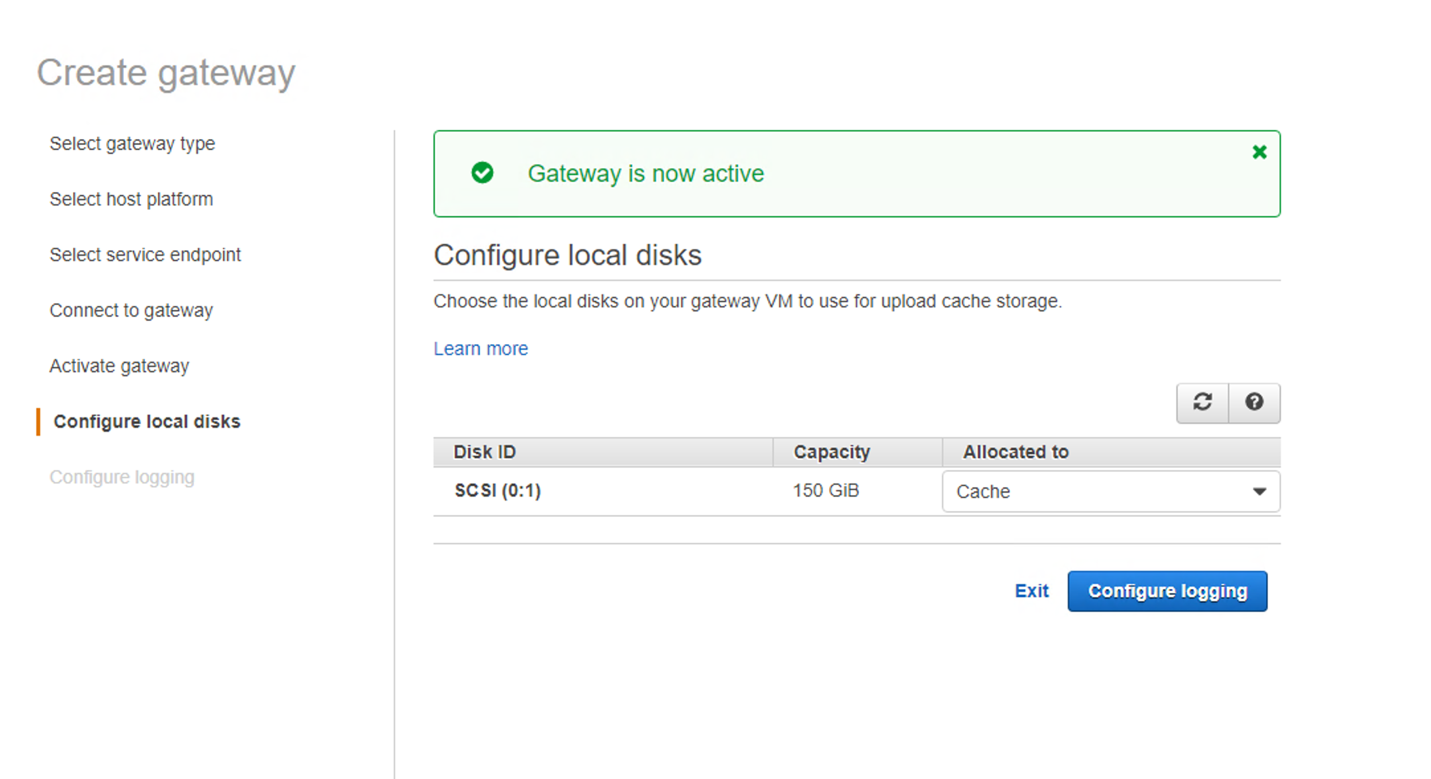 Figure 23. Configure local disks