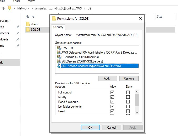 Then right click on the SQLDB folder and edit the NTFS permissions