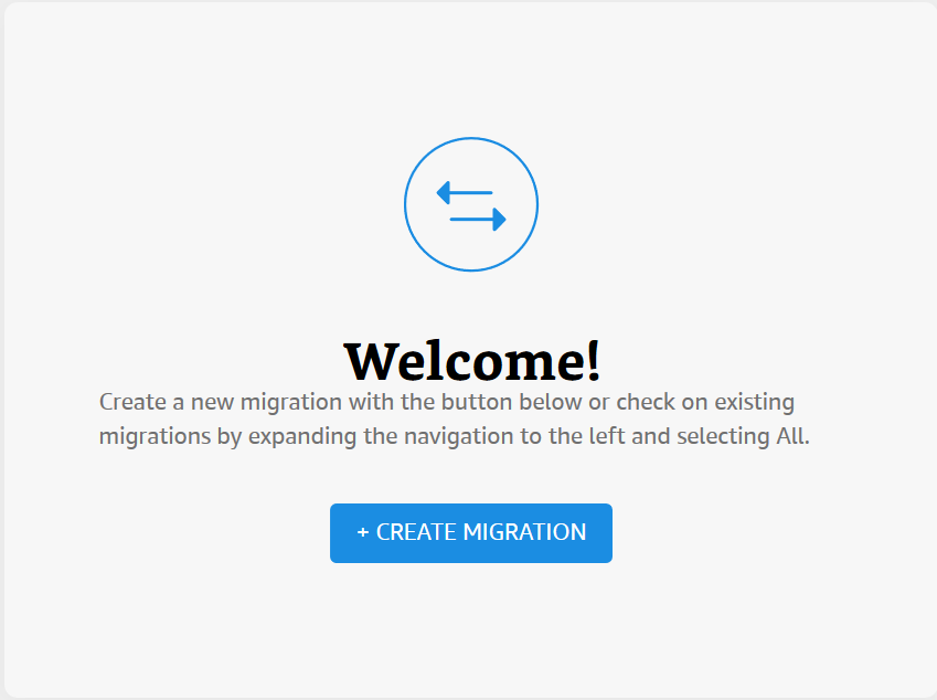 From the Amazon Migration Service console, choose Create Migration