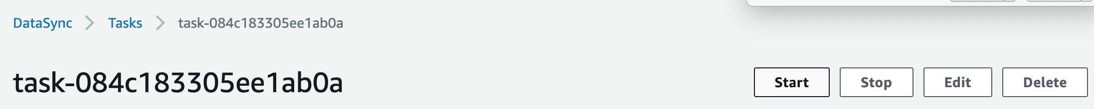 Once your task is created, you can execute it at any time.