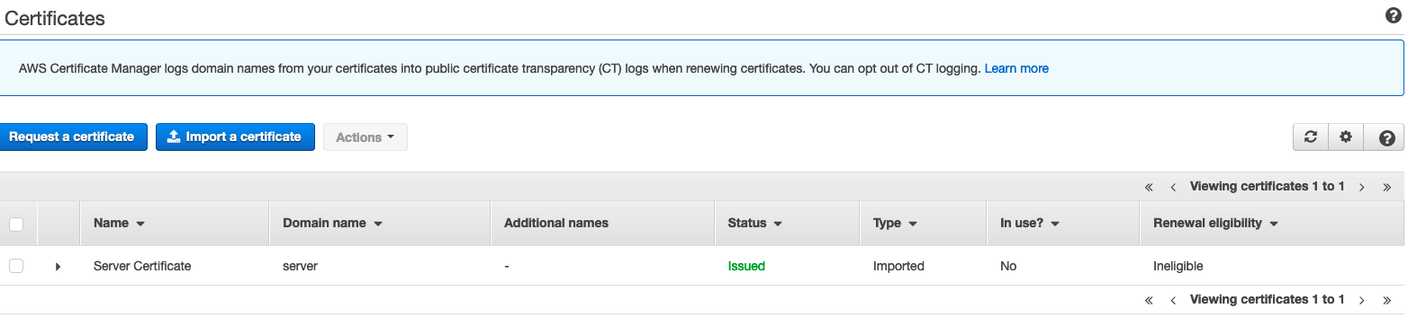 Click review and import, then import.