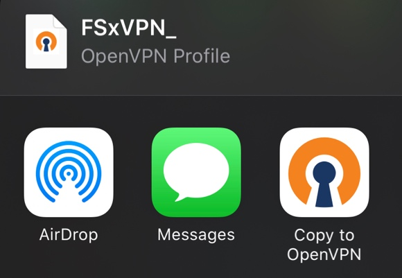 Save the configuration file, and transfer it to your iOS device using either iTunes sync or saving the file to a cloud storage service and importing it.