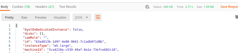 The response status shows a value of 200 OK and the request fields are updated.